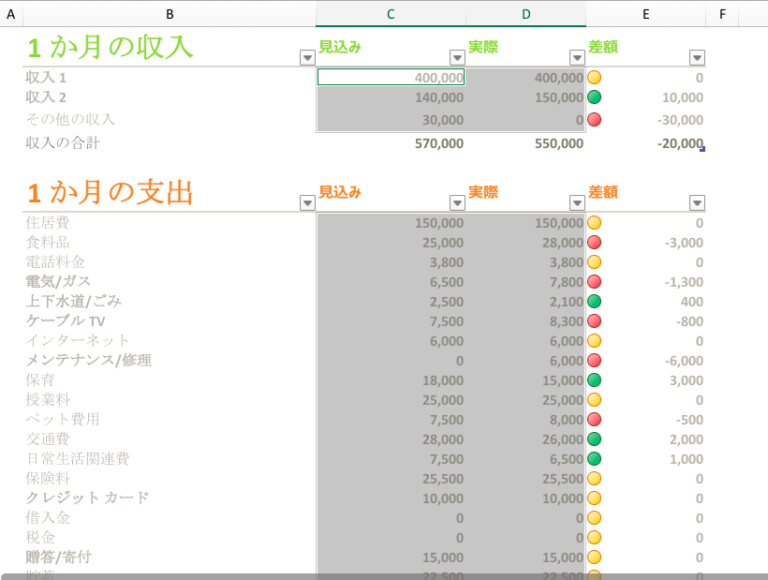 数値選択状態